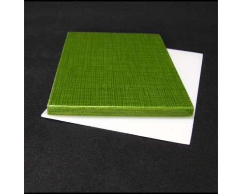 Micarta slips No. 92192 light green with fabric. tex 10x80x130 mm